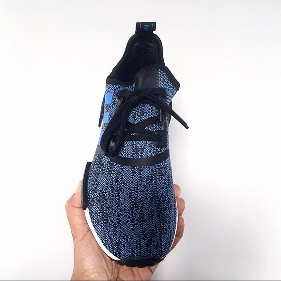Adidas NMD R1 Blue and Black Shoes - Picture 4 of 8